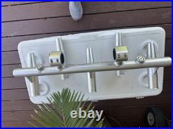 Five Tubes Marine Aluminum Fishing Rod Holder New Heavy Duty