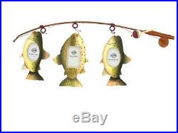 Fly Fishing Pole Rod Photo Picture Holder Frame Fisherman Themed Decor New FS