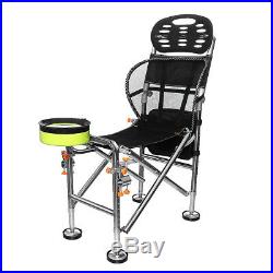 Folding Fishing Chair Portable Outdoor Camping Umbrella Rod Bracket Holder Seat