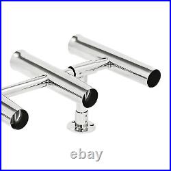 For Boat/Yacht 5 Tube Stainless Steel Marine Fishing Rod Holder Deck Mount US For Boat/Yacht 5 Tube Stainless Steel Marine Fishing Rod Holder Deck Mount US