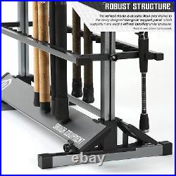 Fresh/ Salt Water Fishing Rod Rack Holder Pole Organizer Aluminum Ground Stand