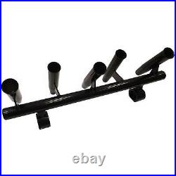 Galaxy Black 5 Fishing Rod Pole Holder / Mount Bracket for Boat Tower, T-Top