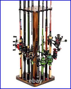 Ghosthorn Fishing Rod Holders for Garage 360 Degree Rotating Fishing Pole Rack