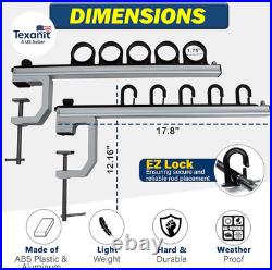 Go Anywhere 5-Rod Fishing Rod Holder for Truck Bed, Aluminum Truck Bed Fishing P