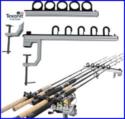 Go Anywhere 5-Rod Fishing Rod Holder for Truck Bed, Aluminum Truck Bed Fishing P