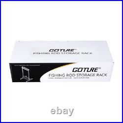 Goture 24 Rod Racks Portable Aluminum Alloy Fishing Rod Storage Stand Holder