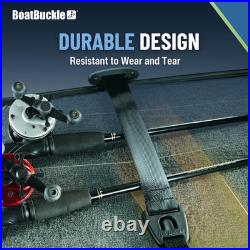 Gunwale/Deck Mount Retractable Rod Tie-Down, 24-Inch Self-Retracting Fishing Rod