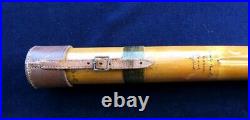 HARDY BROS ORIGINAL BAMBOO ROD HOLDER TUBE CASE fly fishing split cane reel bag