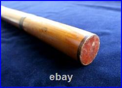 HARDY BROS ORIGINAL BAMBOO ROD HOLDER TUBE CASE fly fishing split cane reel bag