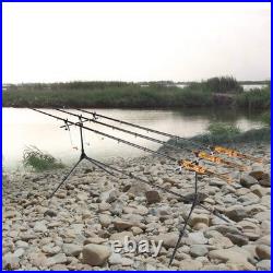 HUIOP Fishing Rod Holder, Adjustable Retractable Pole Stand With Bite Alarms