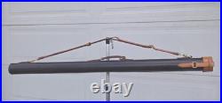 Handmade Custom Leather Fly Rod Holder/ Tube with Handle & Shoulder Strap. 48