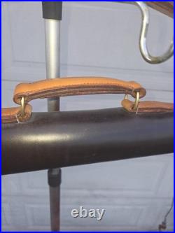 Handmade Custom Leather Fly Rod Holder/ Tube with Handle & Shoulder Strap. 48