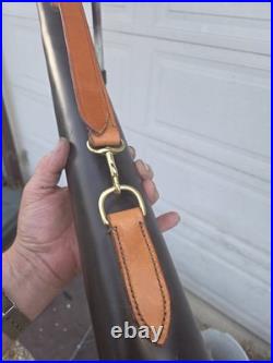 Handmade Custom Leather Fly Rod Holder/ Tube with Handle & Shoulder Strap. 48
