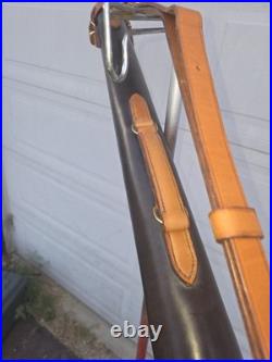 Handmade Custom Leather Fly Rod Holder/ Tube with Handle & Shoulder Strap. 48