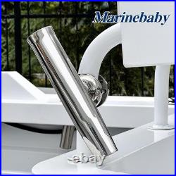 Heavy Duty 316 Stainless Boat Fishing Rod Holder 2X Adjustable Clamp-On Mount