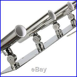 Heavy Duty 316 Stainless Steel 5 Fishing Rod Holders Angle Adjustable US Ship