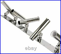 Heavy Duty 5 Tube 316 Stainless Steel Fishing Rod Holder Can Be Adjusted US SHIP