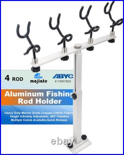 Heavy-Duty Aluminum Spider Rigging Rod Holder for Boats, Adjustable 16.5-30.5