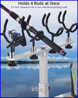 Heavy-Duty Aluminum Spider Rigging Rod Holder for Boats, Adjustable 16.5-30.5
