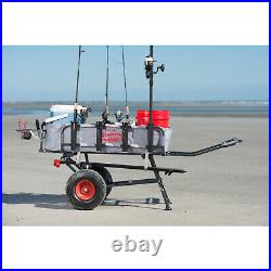 Heavy Duty Collapsible Fishing Trolley Cart holds 200lb for Gear, Cooler and more