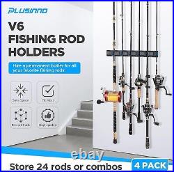 Heavy-Duty Fishing Rod Rack V6 Holders for Garage & Stylish Organization