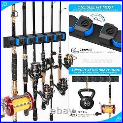 Heavy-Duty Fishing Rod Rack V6 Holders for Garage & Stylish Organization