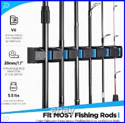 Heavy-Duty Fishing Rod Rack V6 Holders for Garage & Stylish Organization