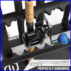 Heavy-Duty Fishing Rod Rack with 48 Slot Capacity Perfect for Garage Displays