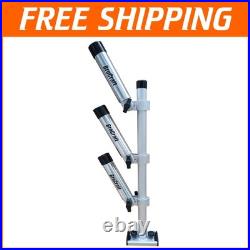 Heavy-Duty Gunnel Track Mount Fishing Rod Holder in Marine-Grade Aluminum