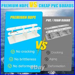 Heavy-Duty HDPE Fishing Rod Holder Rack for 12 Rods Deck & Dock Mount Rod Stor