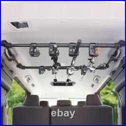 Heavy-Duty Vehicle Fishing Rod Holder, 6 Rods, Adjustable 34-57 Inch Rack
