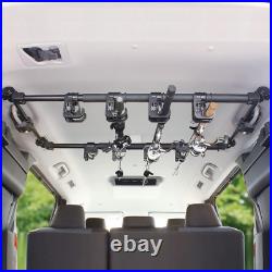 Heavy-Duty Vehicle Fishing Rod Holder, 6 Rods, Adjustable 34-57 Inch Rack