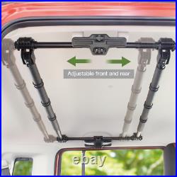 Heavy-Duty Vehicle Fishing Rod Holder, 6 Rods, Adjustable 34-57 Inch Rack