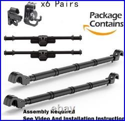 Heavy-Duty Vehicle Fishing Rod Holder, 6 Rods, Adjustable 34-57 Inch Rack