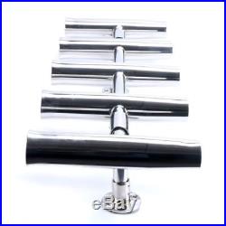 High Quality 5 Tube Adjustable Stainless Rocket Launcher Rod Holder-Rotated 360°