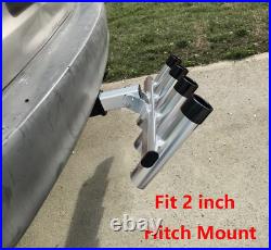 Hitch Mount 4 Pole Rod Holder/Hitch Mount Fishing Rod Rack/Truck Rod Rack