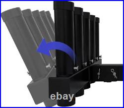 Hitch Mount Fishing Rod Holder, Pole Rack for Truck with Small, Black