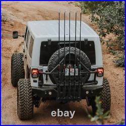 Hitch Mount Fishing Rod Holder, Pole Rack for Truck with Small, Black