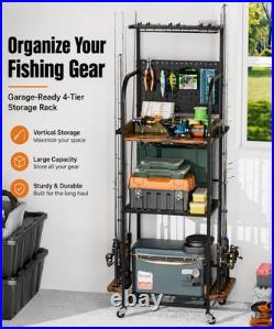 Homde Fishing Rod Holders For Garage Large Capacity Up To 12 Rods HS032