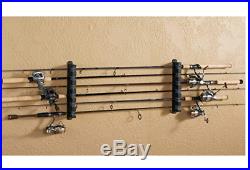 Horizontal Fishing Rod Rack Vertical Holder Wall Mount Storage Boat Pole Stand