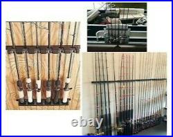 Horizontal Rod Rack Holder Storage Truck Car Wall Mount Fishing Pole Gear Boat