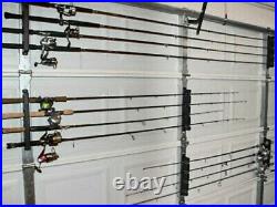 Horizontal Rod Rack Holder Storage Truck Car Wall Mount Fishing Pole Gear Boat