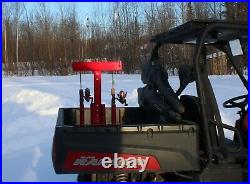 Ice Fishing Rod or Pole Holder Mountable to Snowmobiles and ATV's. SEE VIDEO