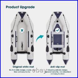 Inflatable Dinghy Boats Raft Fishing Pontoon Boat Set with Fishing Rod Holders