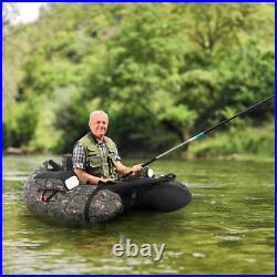 Inflatable Fishing Float Tube, Float Tubes for Fishing WithRod Holder Fish Ruler Inflatable Fishing Float Tube, Float Tubes for Fishing WithRod Holder Fish Ruler