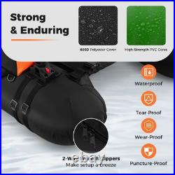 Inflatable Float Tube withAdjustable Fishing Rod Holder Fish Hook Stator Flippers