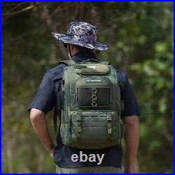 Karryall Fishing Tackle Backpack with Rod Holders 4 Tackle Boxes 40L Large