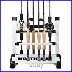 KastKing Rack'em Up Portable Aluminum Fishing Rod Holder 12 Rods Rack