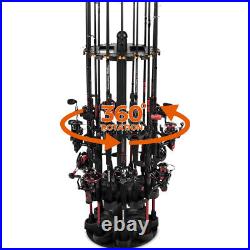 KastKing V16 Fishing Rod Rack With Rotating Base- Fishing Pole Rack Holds Up to