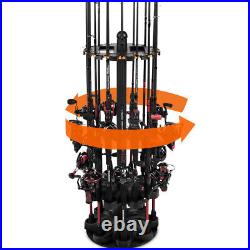 KastKing V16 Fishing Rod Rack With Rotating Base- Fishing Pole Rack Holds Up to